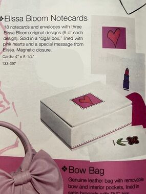 mark. Vintage Elissa Bloom Notecards Envelopes Set with Box Y2K Avon RARE